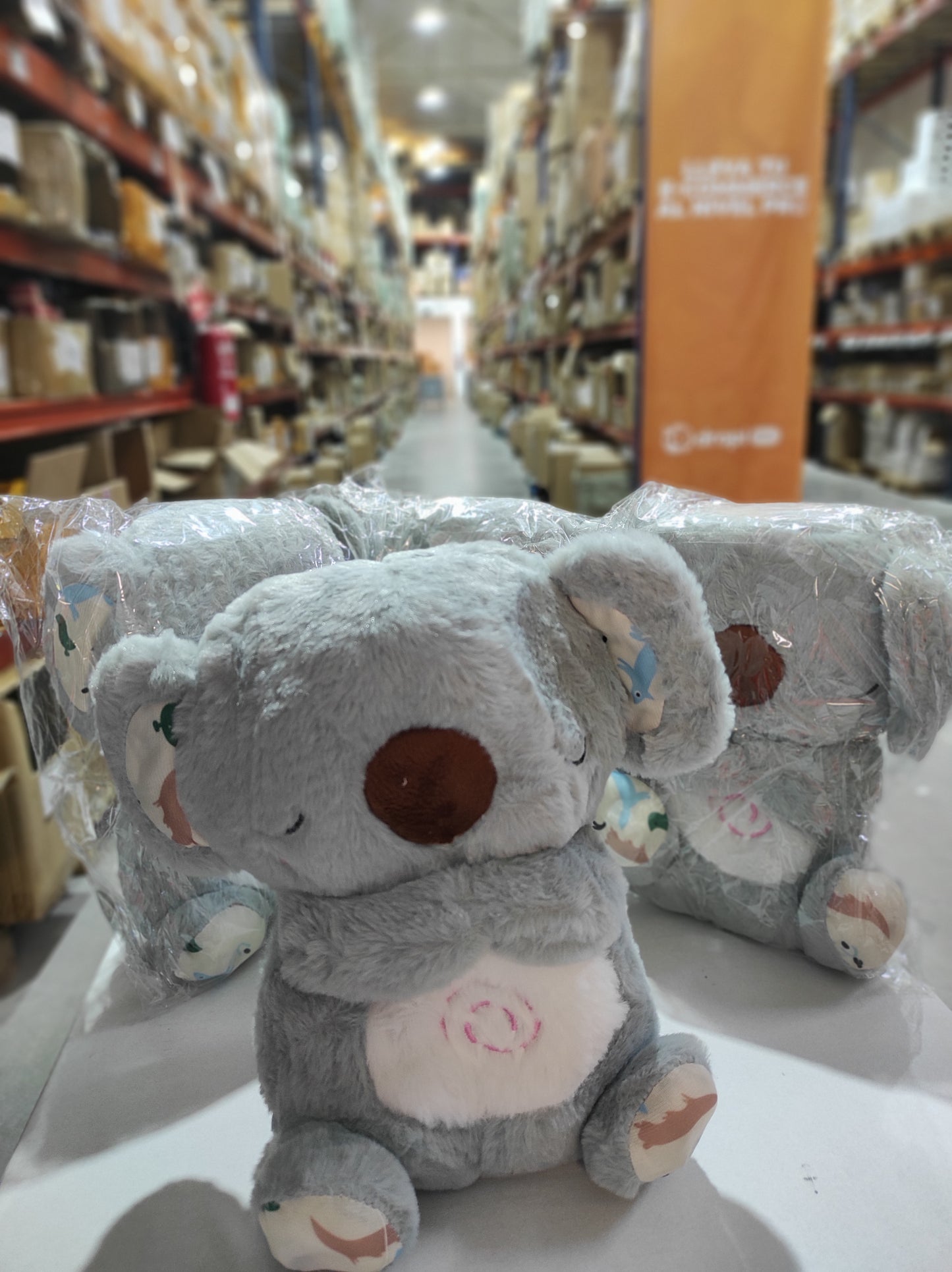 Peluche relajante para bebé que simula respiración (Koala gris) - additional image 1